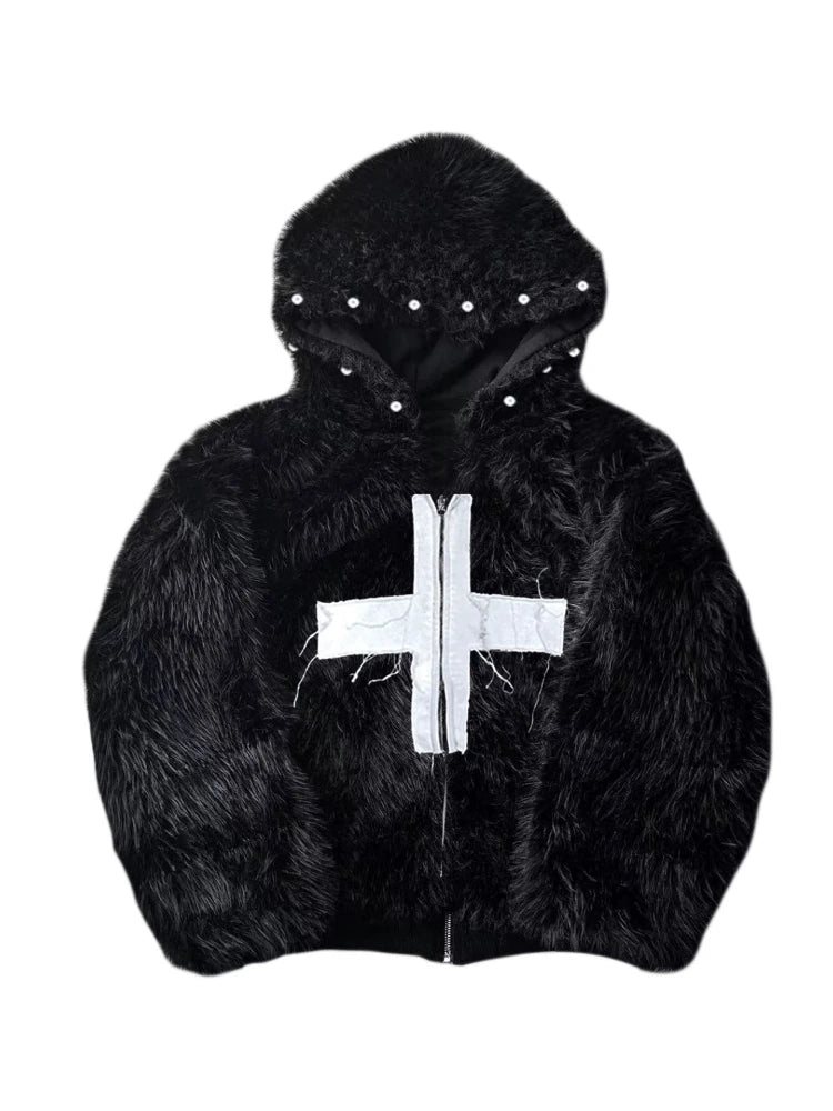 CHRISTWRLD™ Liart Cross Zip-up Hoodie