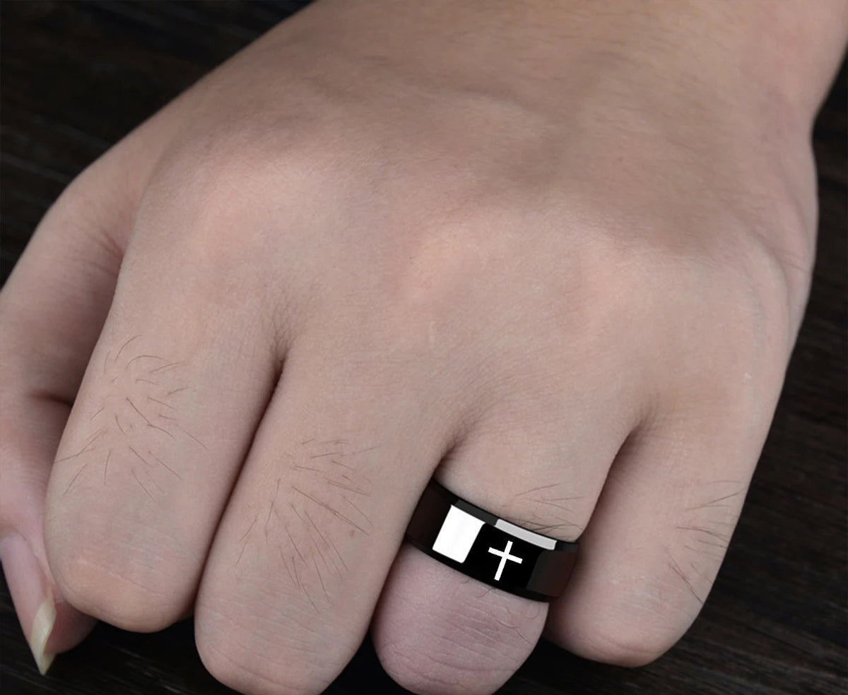 CHRISTWRLD™ Black Cross Ring
