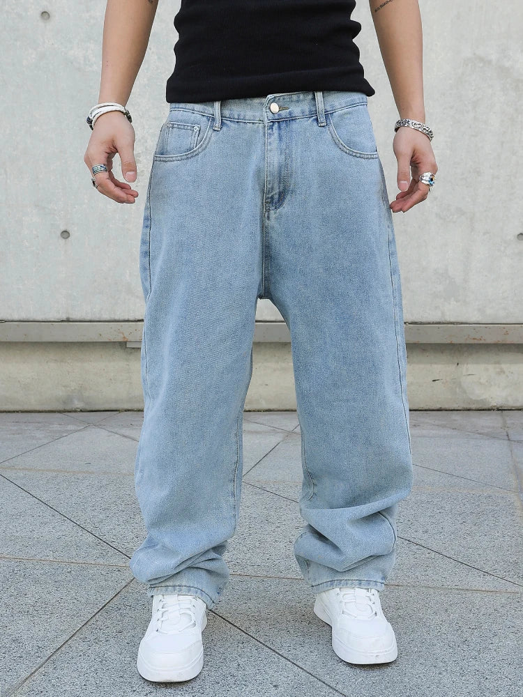 CHRISTWRLD™ Light Blue Baggy Jeans