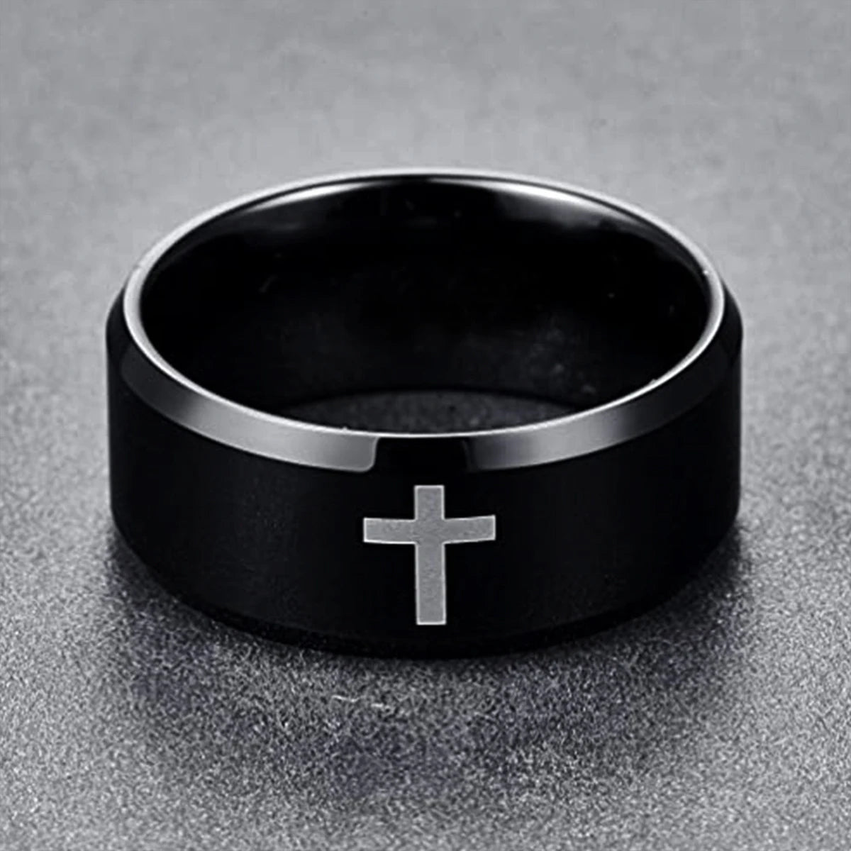 CHRISTWRLD™ Black Cross Ring