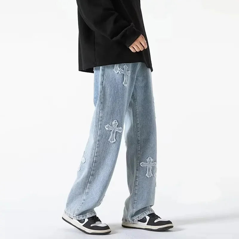 CHRISTWRLD™ Faith Cross Loose Jeans