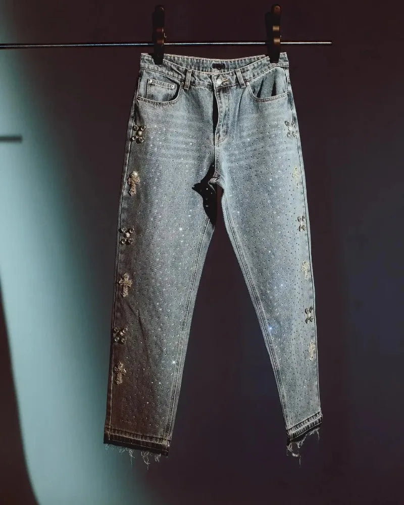 CHRISTWRLD™ Crystal Gemz Jeans