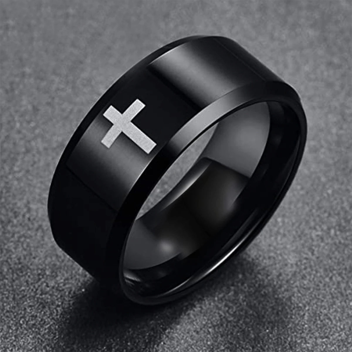CHRISTWRLD™ Black Cross Ring