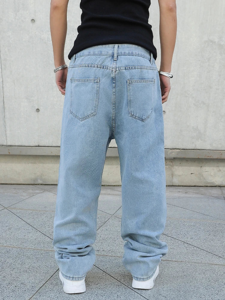 CHRISTWRLD™ Light Blue Baggy Jeans