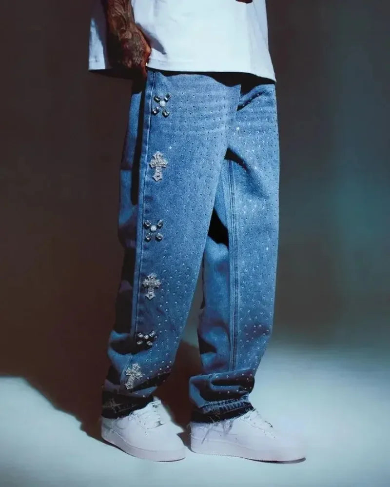 CHRISTWRLD™ Crystal Gemz Jeans