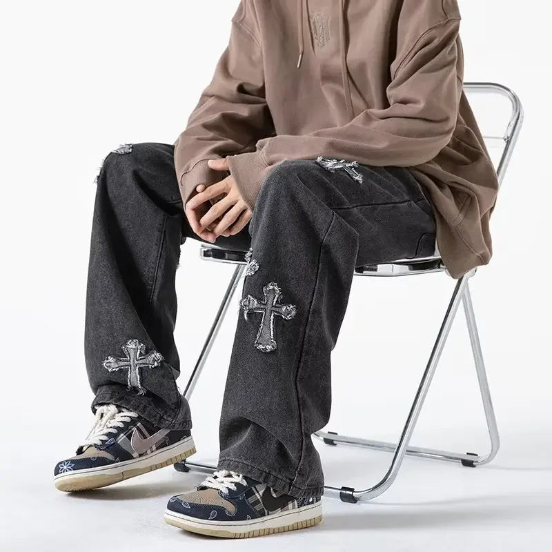 CHRISTWRLD™ Faith Cross Loose Jeans