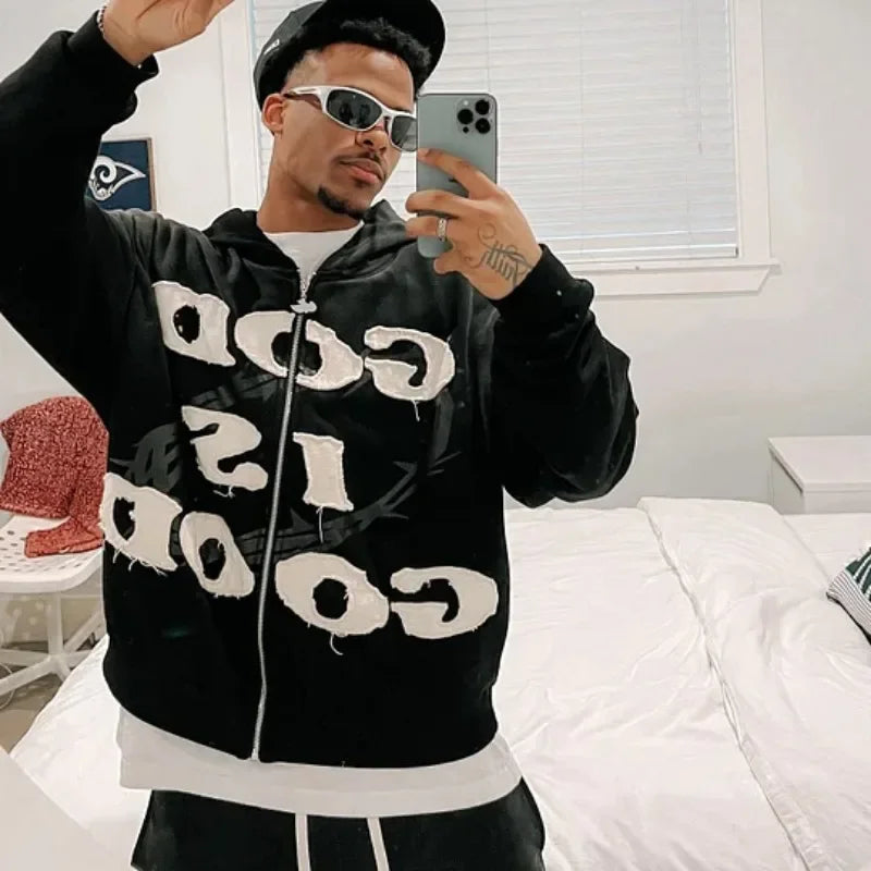 CHRISTWRLD™ God Is Good Zip-Up Hoodie