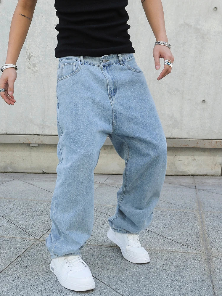 CHRISTWRLD™ Light Blue Baggy Jeans