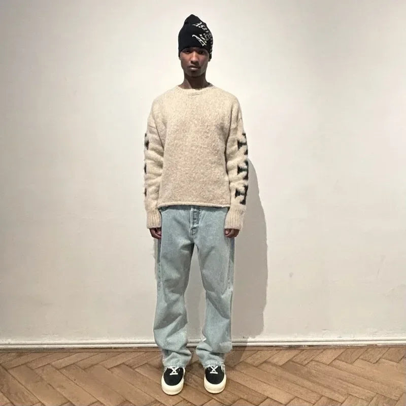 CHRISTWRLD™ Crossed Arms Knitted Sweater