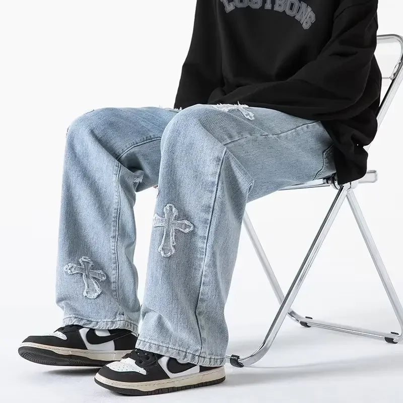 CHRISTWRLD™ Faith Cross Loose Jeans