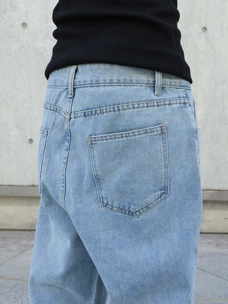 CHRISTWRLD™ Light Blue Baggy Jeans