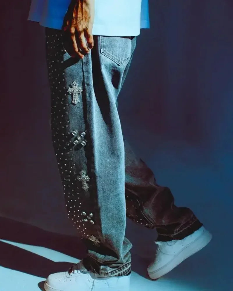 CHRISTWRLD™ Crystal Gemz Jeans
