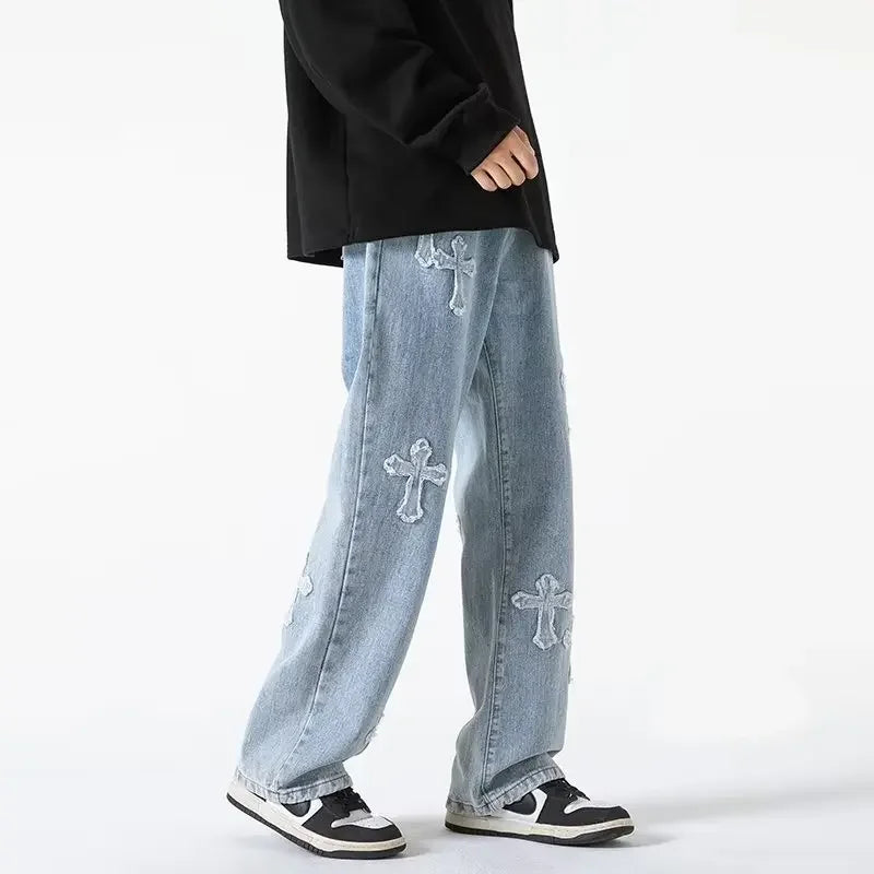 CHRISTWRLD™ Faith Cross Loose Jeans
