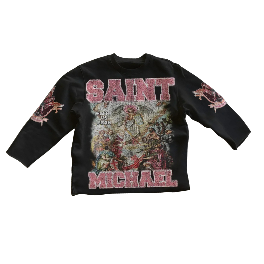 CHRISTWRLD™ Saint Michael Black Sweater