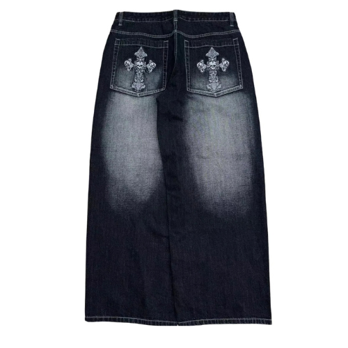 CHRISTWRLD™ Crossed Twins Baggy Jeans
