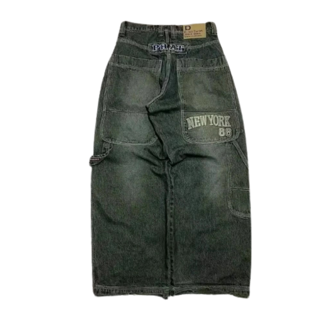 CHRISTWRLD™ Retro Rust Baggy Jeans